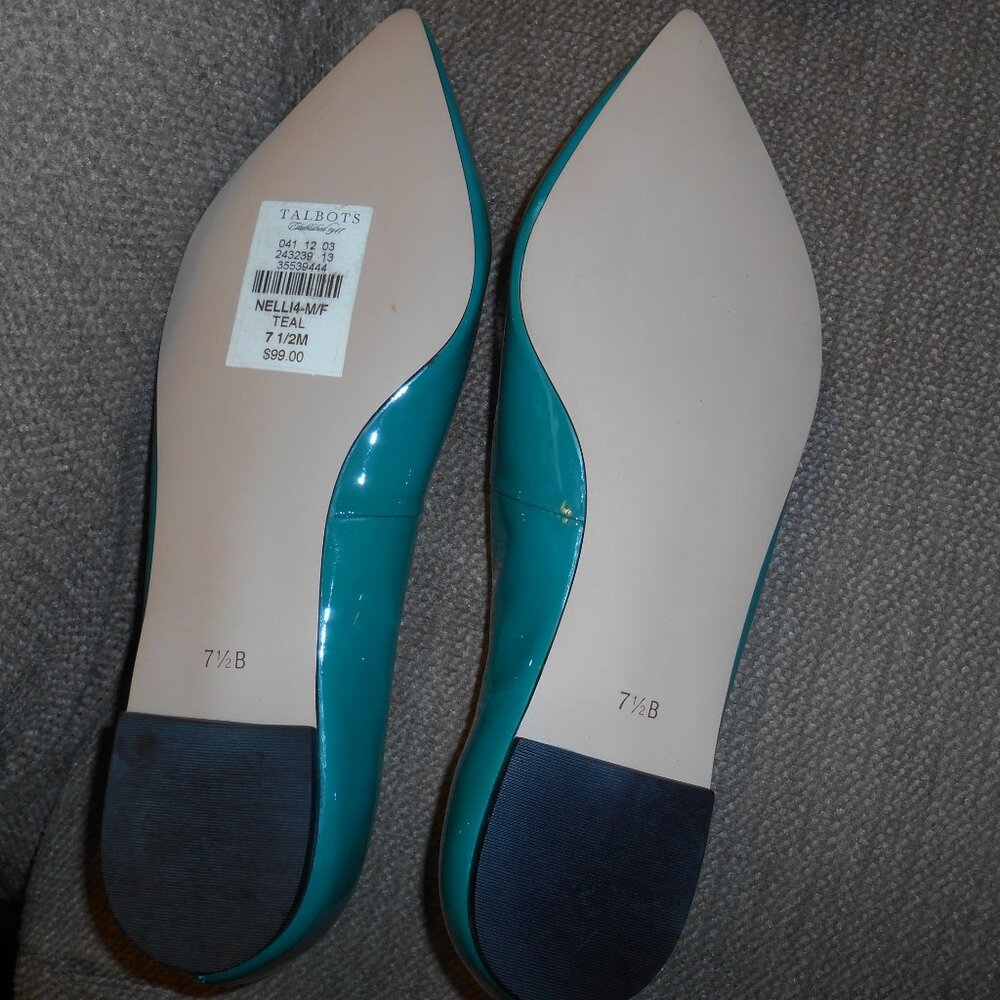 Talbots genuine patent leather flats, NWT - Picture 3 of 3